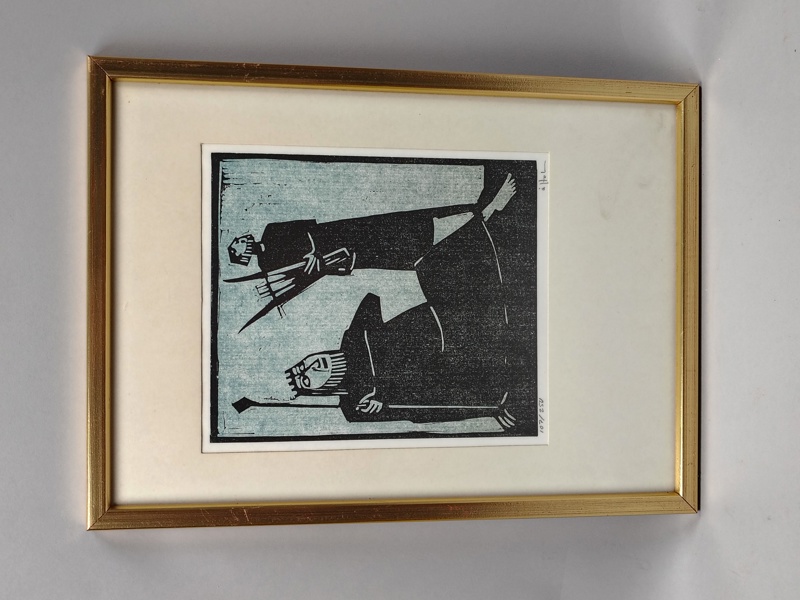 Träsnitt, Åke Holm, Signerad & numrerad