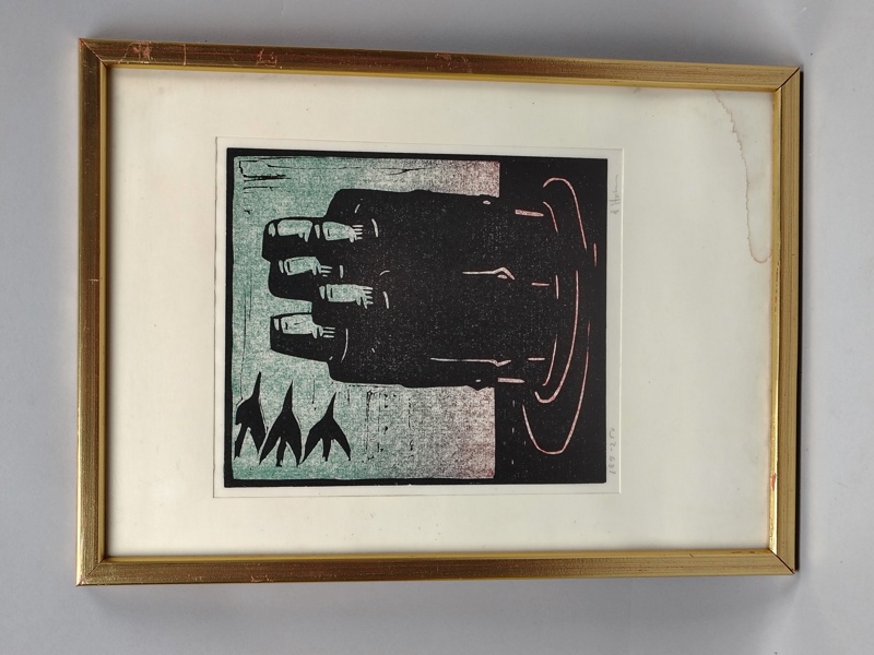 Träsnitt, Åke Holm, Signerad & numrerad