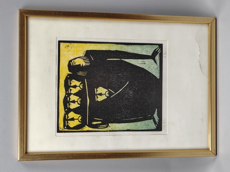 Träsnitt, Åke Holm, Signerad & numrerad