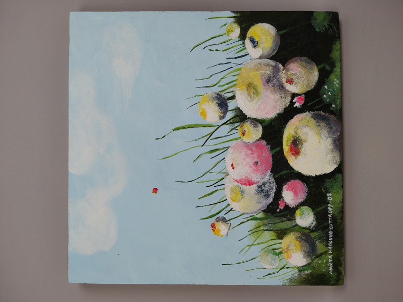 Olja på duk, Agneta Haglund Luttropp, signerad