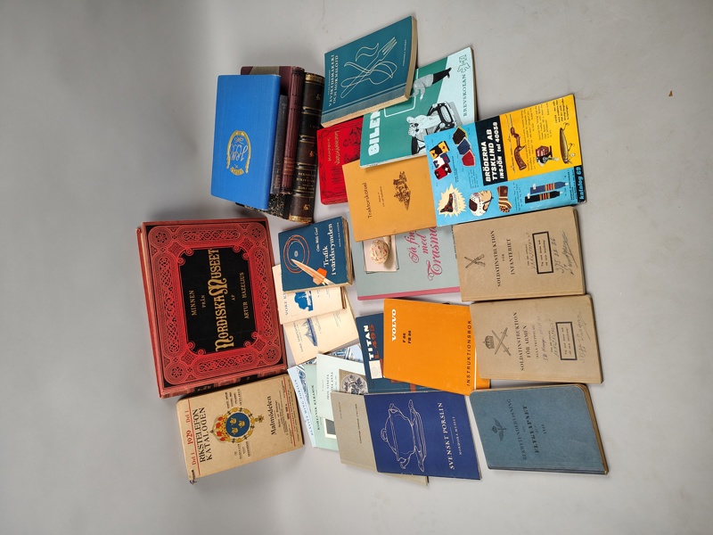 Parti lektyr/magasin bl.a. instruktionsböcker