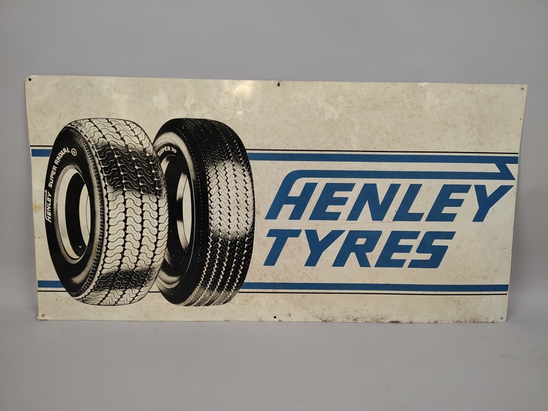 Plåtskylt "Henley Tires"