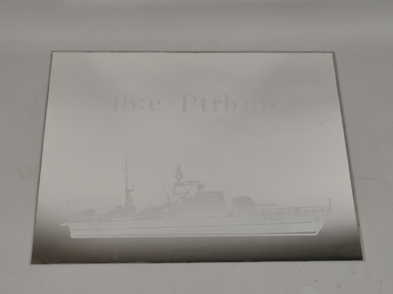 Etsad spegel "48:e Patrullbåtsdivision"