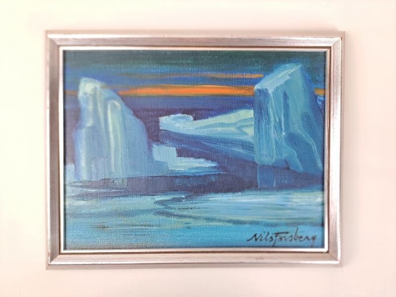 Olja på duk, Nils Forsberg, signerad