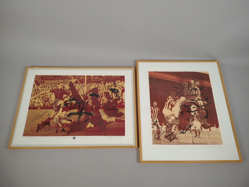 Färglitografier 2 st, Sigvard Olsson, signerade & numrerade