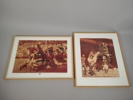Färglitografier 2 st, Sigvard Olsson, signerade & numrerade