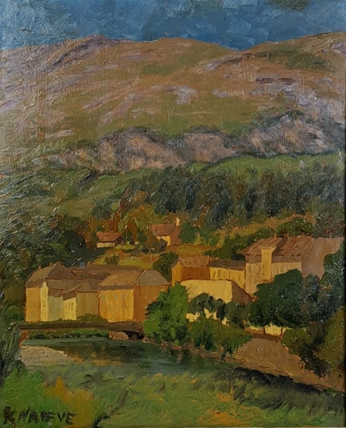 Olja på pannå, Nils-Folke Knafve, signerad