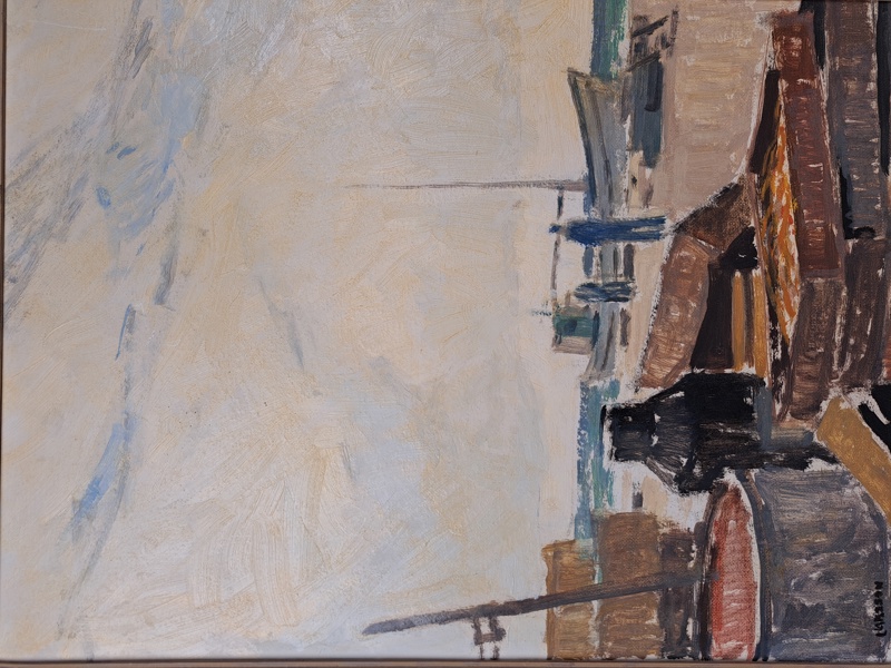 Olja på pannå, Lars Larsson, signerad