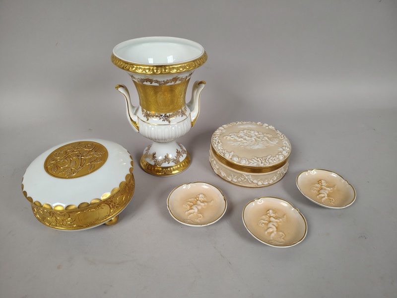 Porslinsdelar, bl.a. Baensch Lettin Tyskland