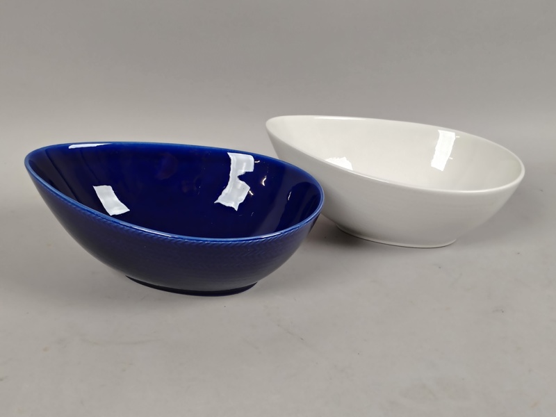 Skålar 2 st, "Blå Eld" Hertha Bengtson Rörstrand