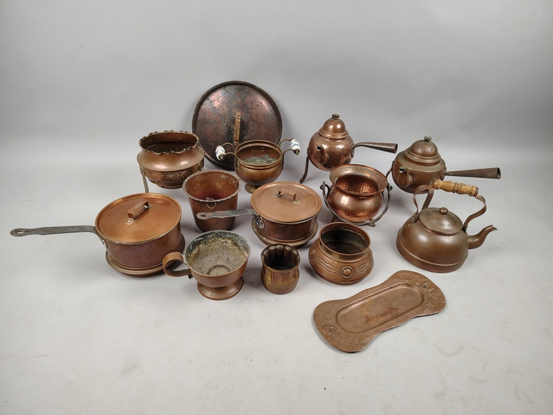 Parti kopparföremål