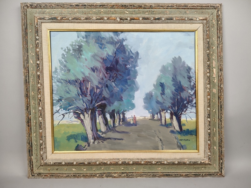 Olja på duk, Axel Hamborn, signerad