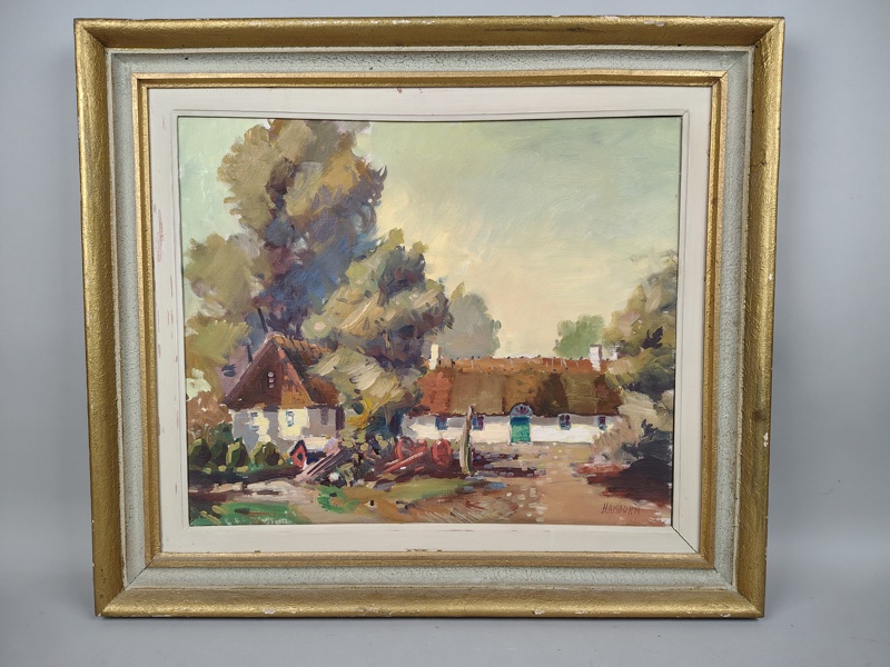 Olja på duk, Axel Hamborn, signerad