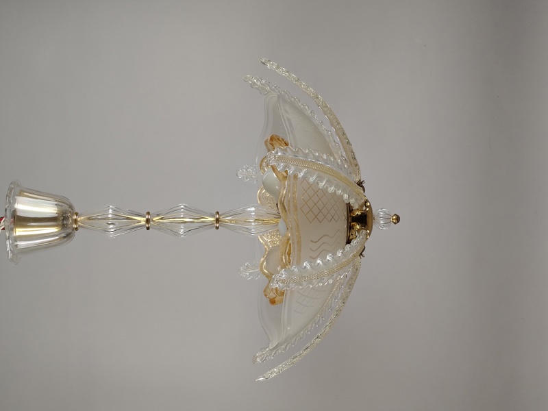 Taklampa, Carl Fagerlund, Orrefors, Swedish Modern