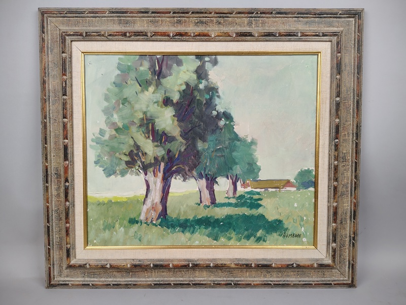 Olja på duk, Axel Hamborn, signerad