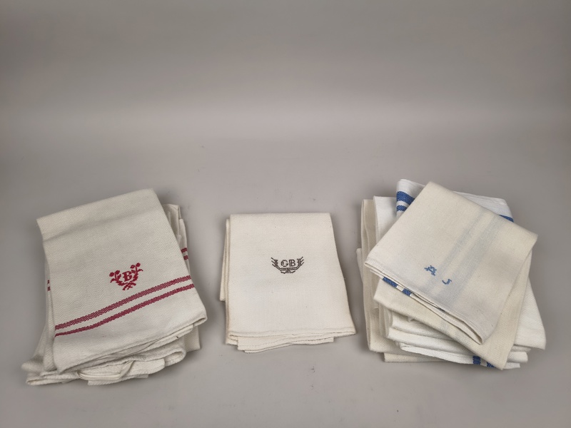 Linne-/kökshanddukar, 12 st