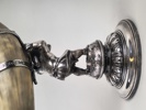 Större dryckeshorn, fot &beslag i nysilver