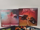 LP-skivor Rock 10 st bl.a. Anvil, Obsession m.fl.