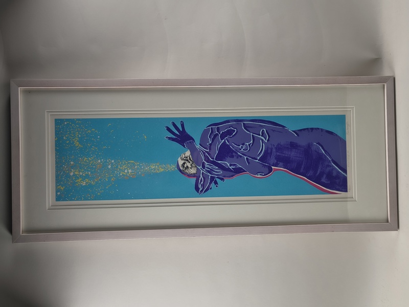 Färglitografi, "Ecstasy II" Linda Graceffo, signerad & numrerad