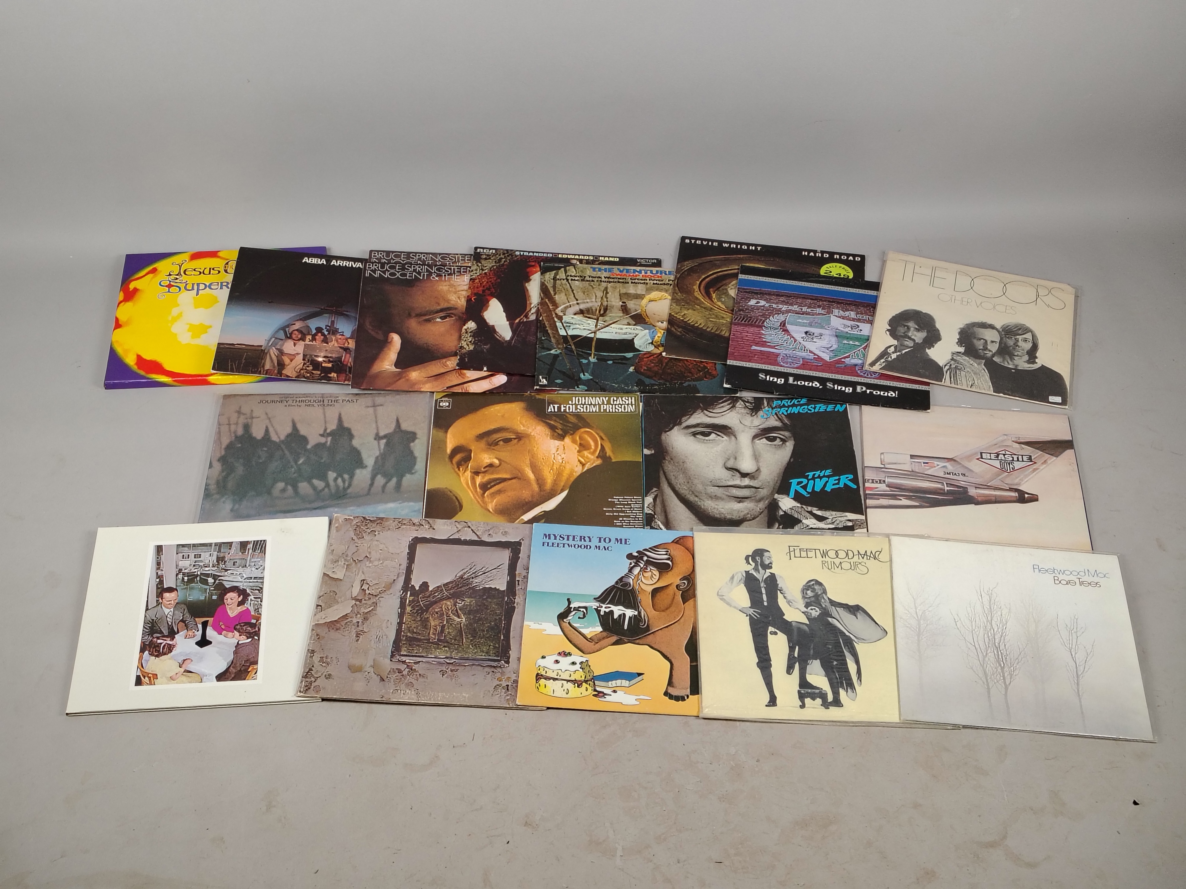 Led Zeppelin Skivor LP-skivor, 18 st bl.a. Led Zeppelin, Fleetwood Mac, Nei | Auktion