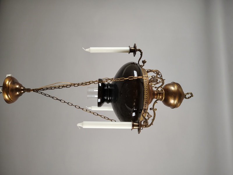 Taklampa med 3 ljushållare