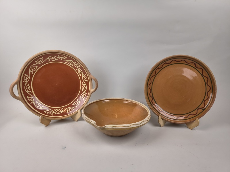 Fat & Skål, halvglaserat lergods