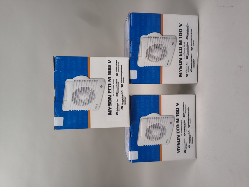 Frånluftsfläktar 3 st, Myson obegagnade