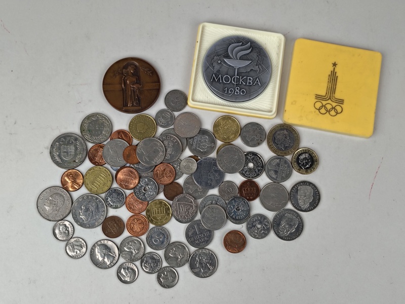 Mynt & medaljer bl.a. OS Moskva