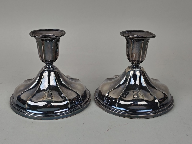 Silverljusstakar, par