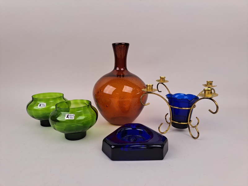 Glas & ljushållare bl.a. Erik Höglund