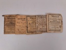 Parti äldre almanackor m.fl. bl.a. år 1786