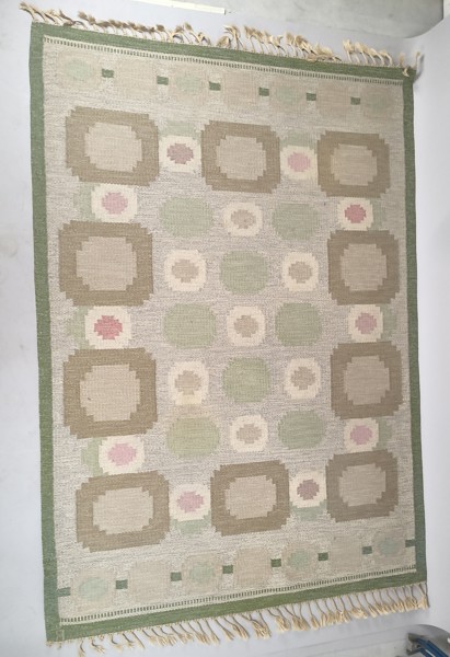 Rölakanmatta, Anna Johanna Ångström, signerad Å