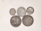 Utländska Silvermynt 7 st