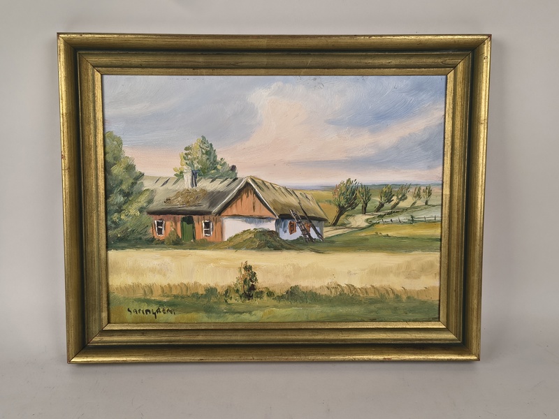 Olja på pannå, Sten-Sture Sandgren, signerad