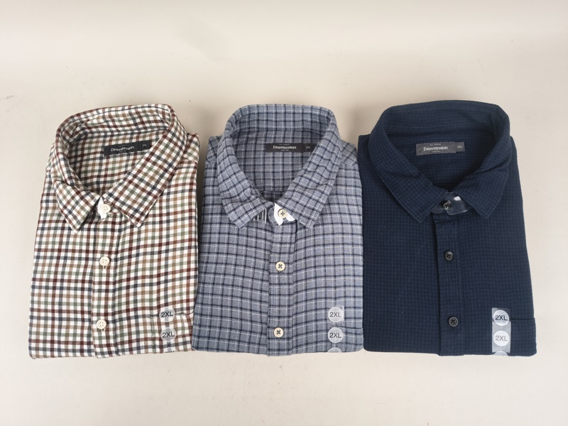 Herrskjortor 3 st, Obegagnade stl. 2XL