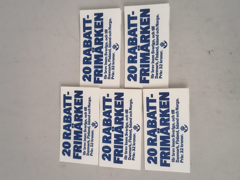 Rabatthäften 5 st, Postfriska