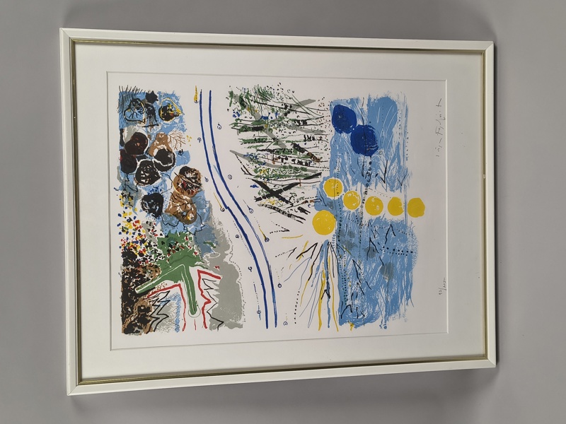 Färglitografi, Jörgen Fogelquist, signerad & numrerad