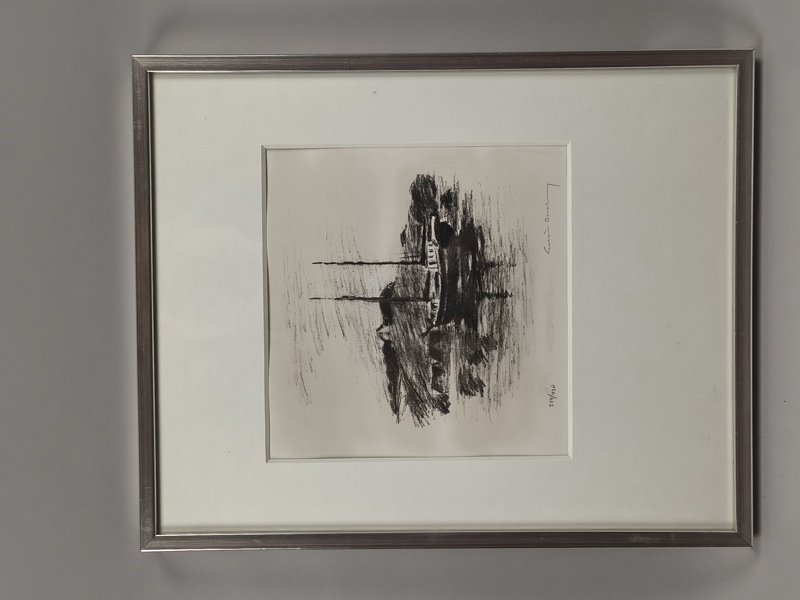 Litografi, Gustav Rudberg, signerad & numrerad