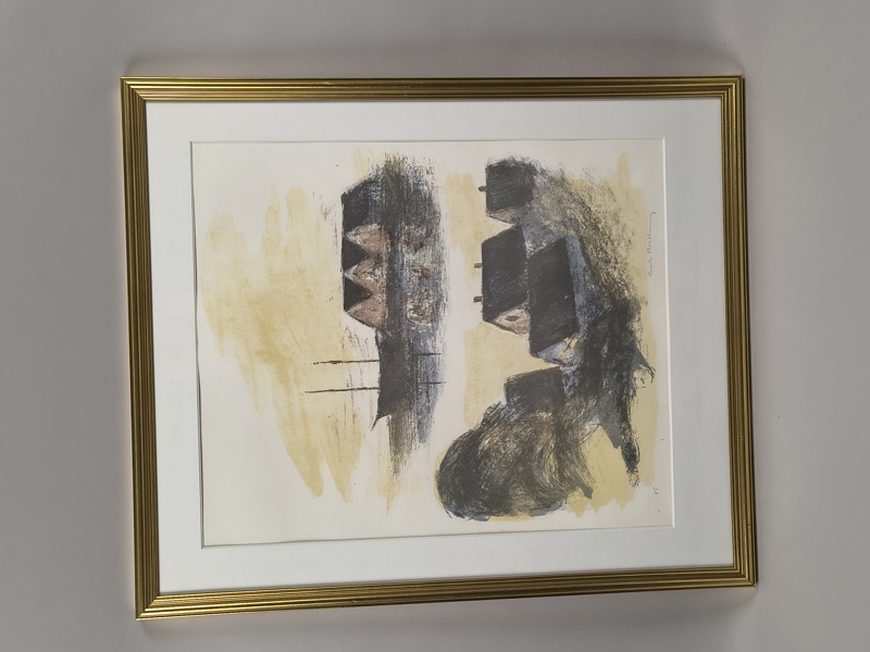 Provtryck, Gustav Rudberg, signerad