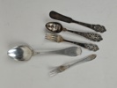 Silverbestick, bl.a. frukostbestick 900 Silver