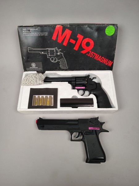 Softairgun, Magnum & Desert Eagle plast, obegagnade