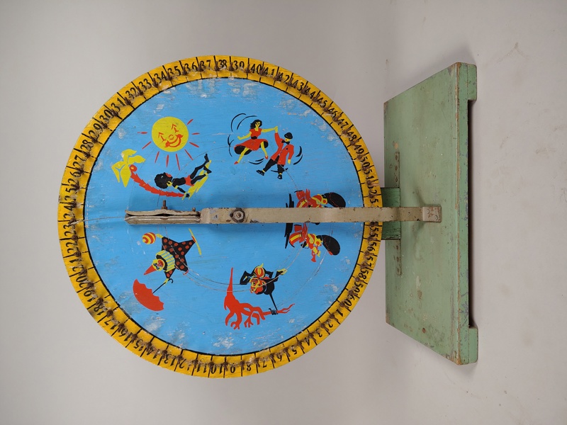 Lyckohjul, trä Handmålat