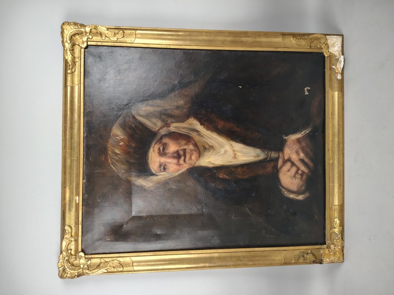 Olja på duk, Edith Oldenburg von Sydow, efter Rembrandt,