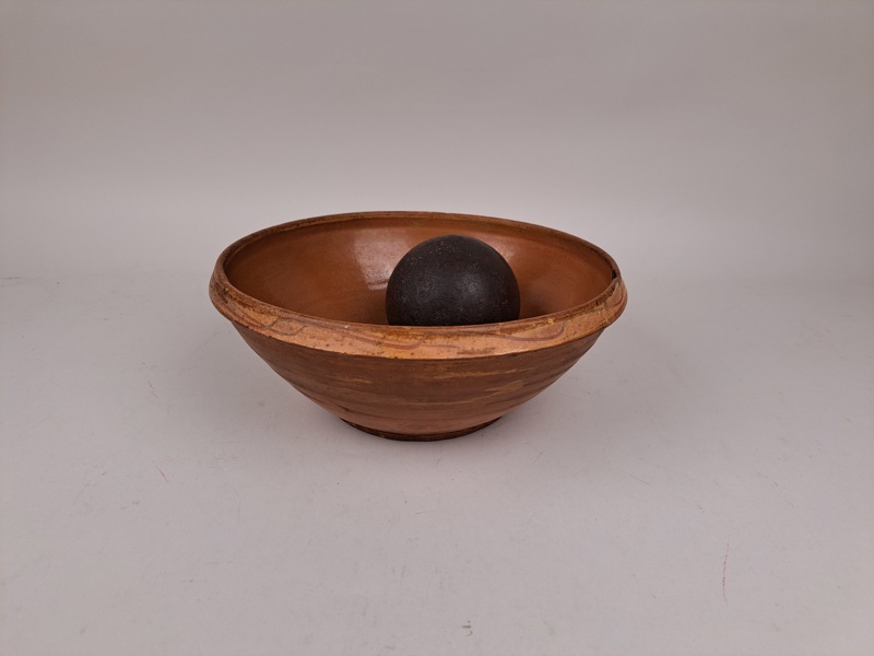 Senapsskål & kula, lergods