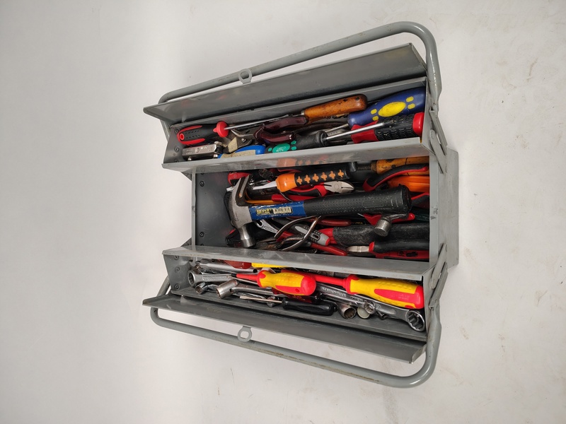 Verktygslåda med innehåll