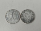 Silvermynt 2 st, 50 kr 1976