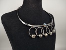 Halsband, Silver med Akvamarin, David Butler