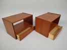 Nattduksbord 2 st, Teak
