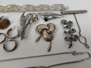 Diverse Silversmycken/skrotsilver
