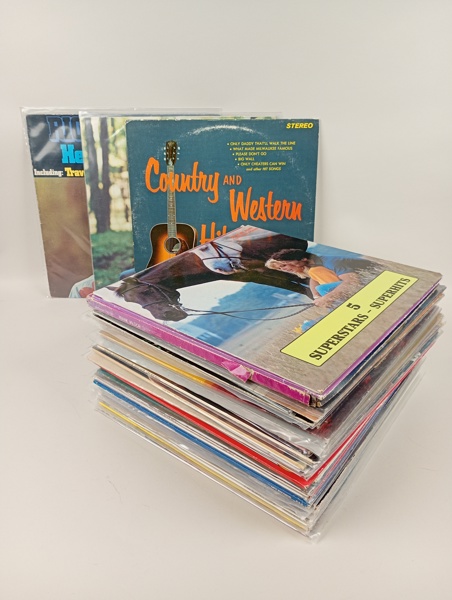 Parti LP-/vinylskivor, Varierad Genre mestadels Country